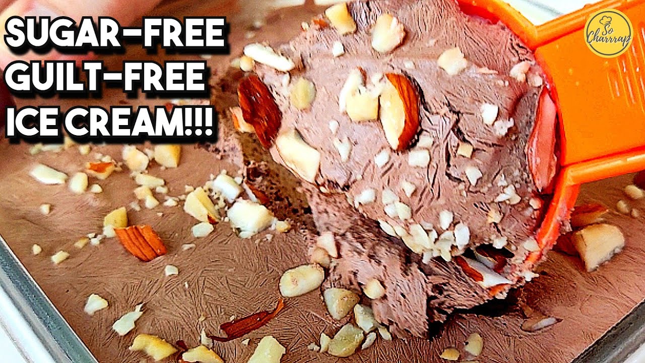 SUGARFREE, LOWCARB CHOCOLATE ICE CREAM!/CHOCOLATE ICE CREAM RECIPE/So