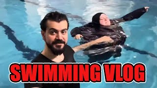 Foodie Beauty Goes SWIMMING with Salah! Couple Channel Vlog