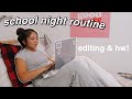 MY 8PM HIGH SCHOOL NIGHT ROUTINE | productive (freshman)