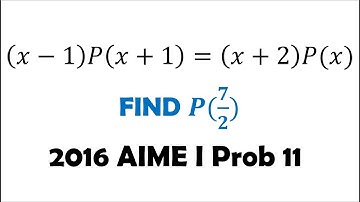 AIME: Polynomial Functional Equation (Reupload) 2016 A Problem 11