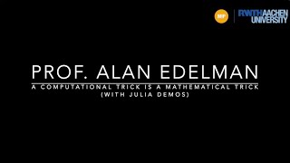 Charlemagne Distinguished Lecture Series 2024 with Prof. Alan Edelman