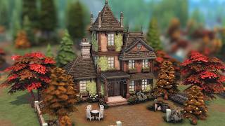 Small Dark Academia Home | The Sims 4 | Stop Motion Build [No CC]