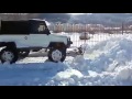 Луаз чистит снег в п. Лазаревском
