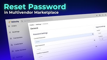 How Sellers Reset Password in Multi Vendor Marketplace