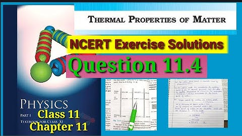 NCERT Exercise Solutions | Question 11.4 | Chapter 11 | Class 11| Physics