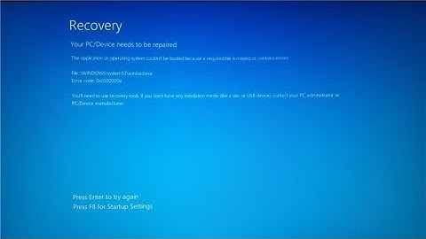 How To Fix 0xc000000e Windows Error Failed