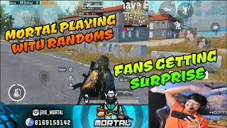 Mortal Playing With Randoms, Fans getting surprise, Mortal acting as fake Mortal 🤣 pubg mobile