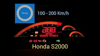 Honda S2000 AP1 Acceleration 100 - 200 Km/h Dragy