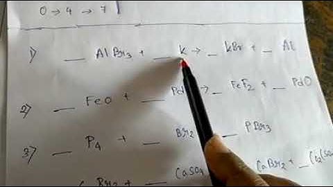 Balancing AlBr3 reaction with K