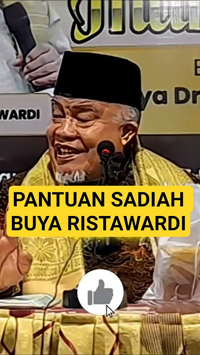 BUYA RISTAWARDI'S SAD GUIDE