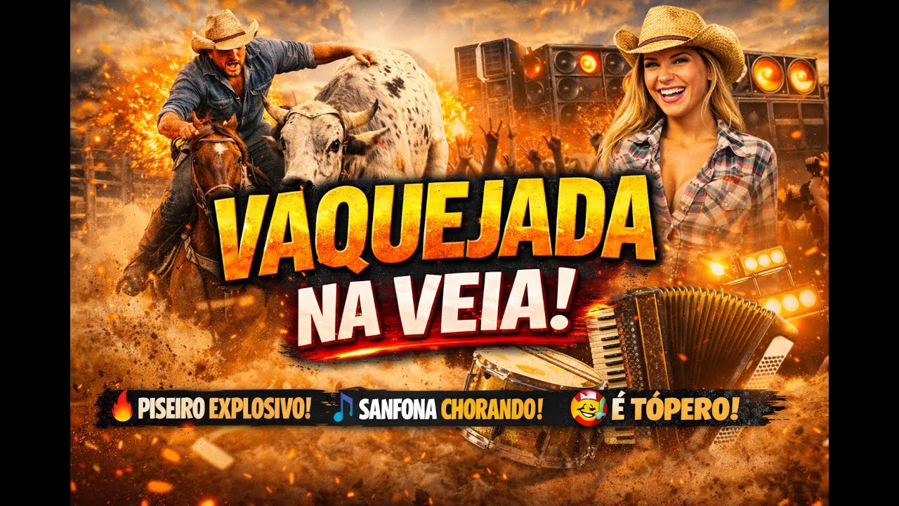 🎵🔥🐂 VAQUEJADA NA VEIA – Piseiro Explosivo com Sanfona | Explosivo Produções 🎶🔥