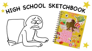 Going through my journal from highschool Sketchbook tour 11 #art #sketchbook