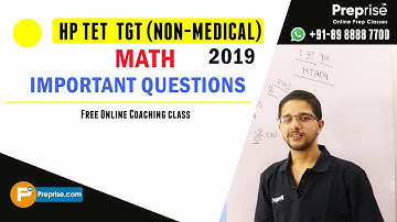 HP TET 2019 || Math || Important Questions || Er. Navjot Sir