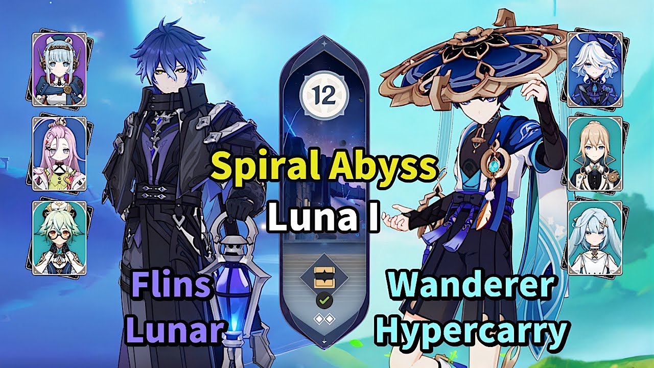 C0 Flins & C1 Wanderer | Spiral Abyss Luna I | Genshin Impact