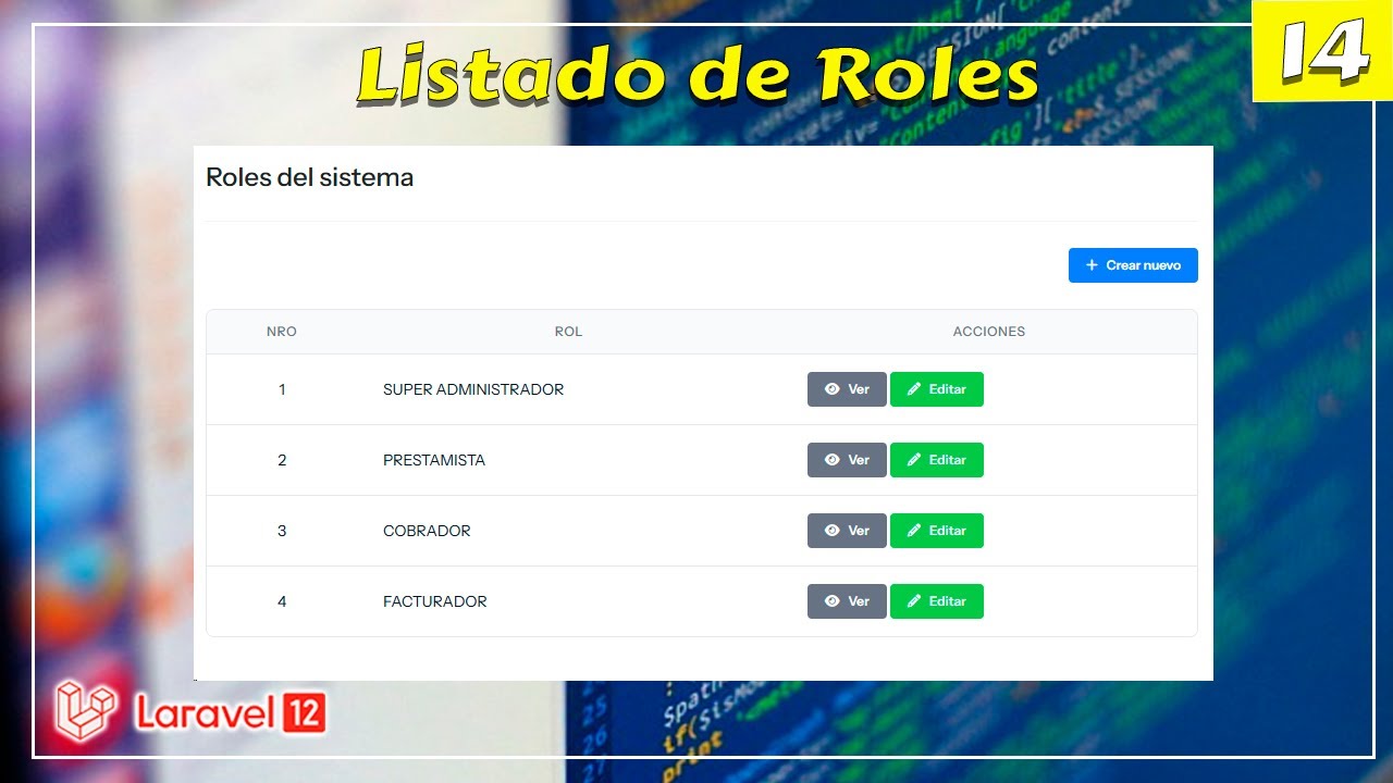 14 📋 | Listado de Roles: Creando una Tabla Profesional con Tailwind CSS | Laravel 12 🚀