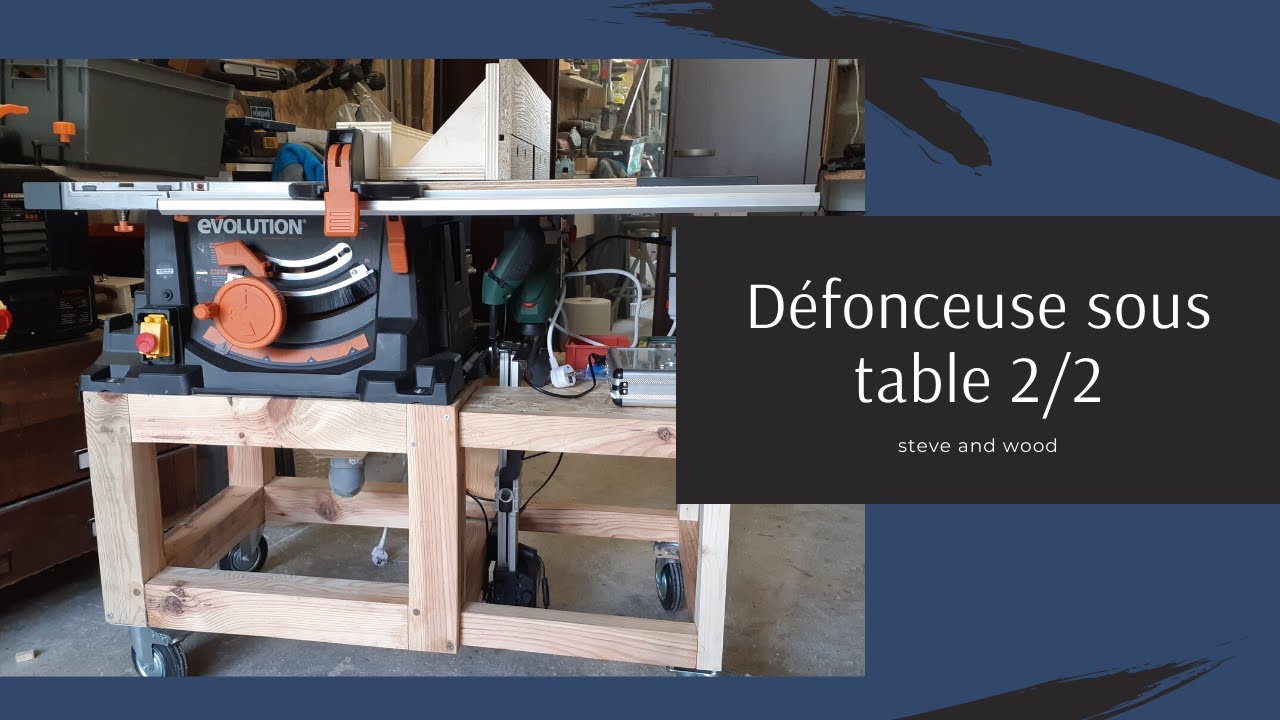 Ma défonceuse sous table par dan5711  Défonceuse sous table, Defonceuse,  Outillage bois