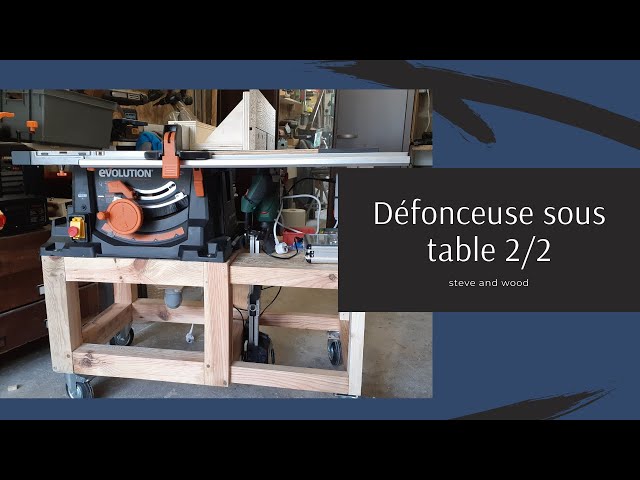 Ma défonceuse sous table par dan5711  Défonceuse sous table, Defonceuse,  Outillage bois