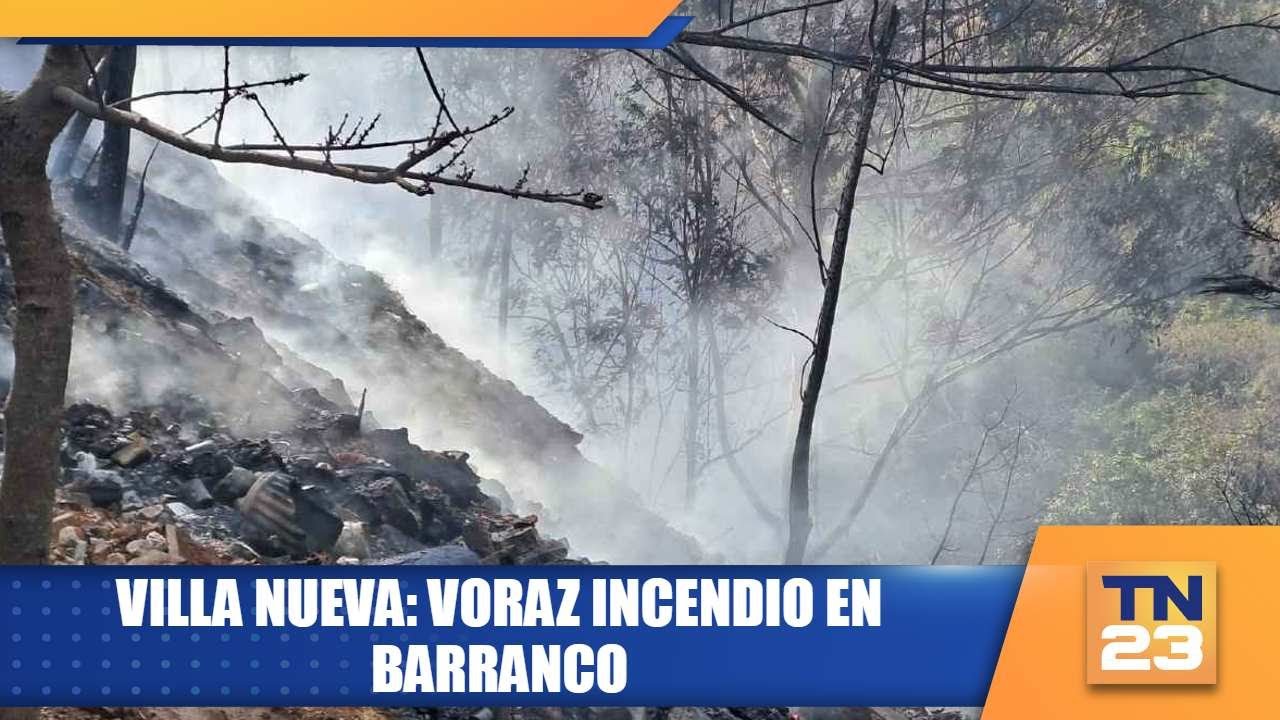 Villa Nueva: voraz incendio en barranco - YouTube
