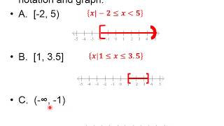 MATH1111 Test N 3 review  Section 1 7 Interval Notation