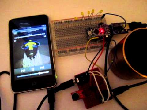 Sound to Light (with mp3 to Arduino)