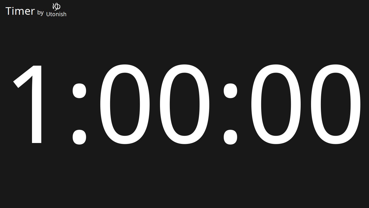 1 Hour Countup Timer
