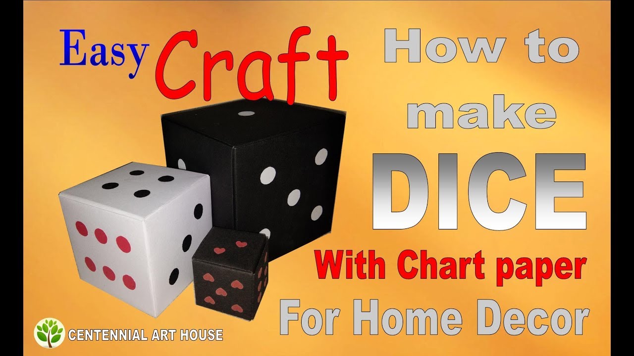 Make Cube with Chart paper (Easy Craft) - YouTube