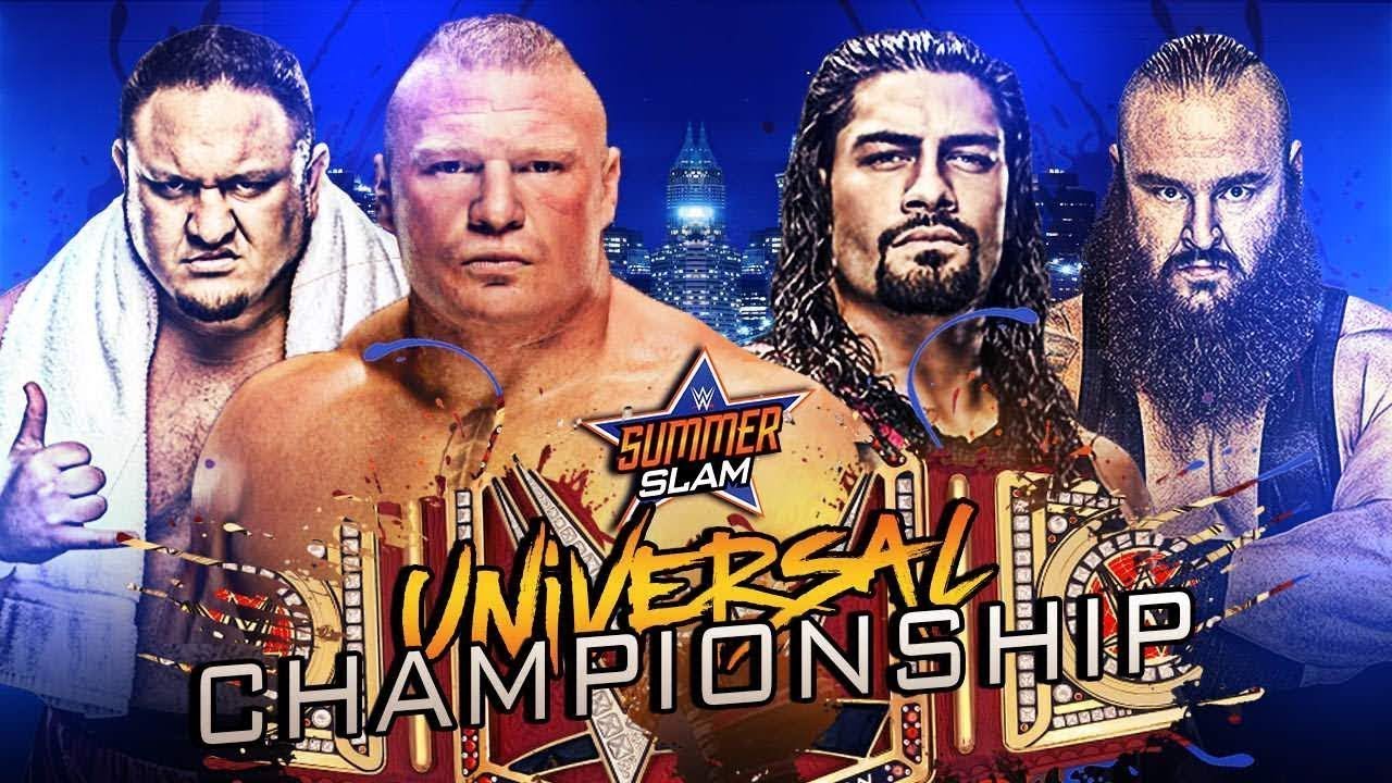 Brock Lesnar Vs Strowman Vs Roman Reigns Vs Samoa Joe