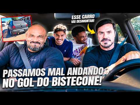 We rode in Bistecone's 1997 VW Gol - we got sick!!!