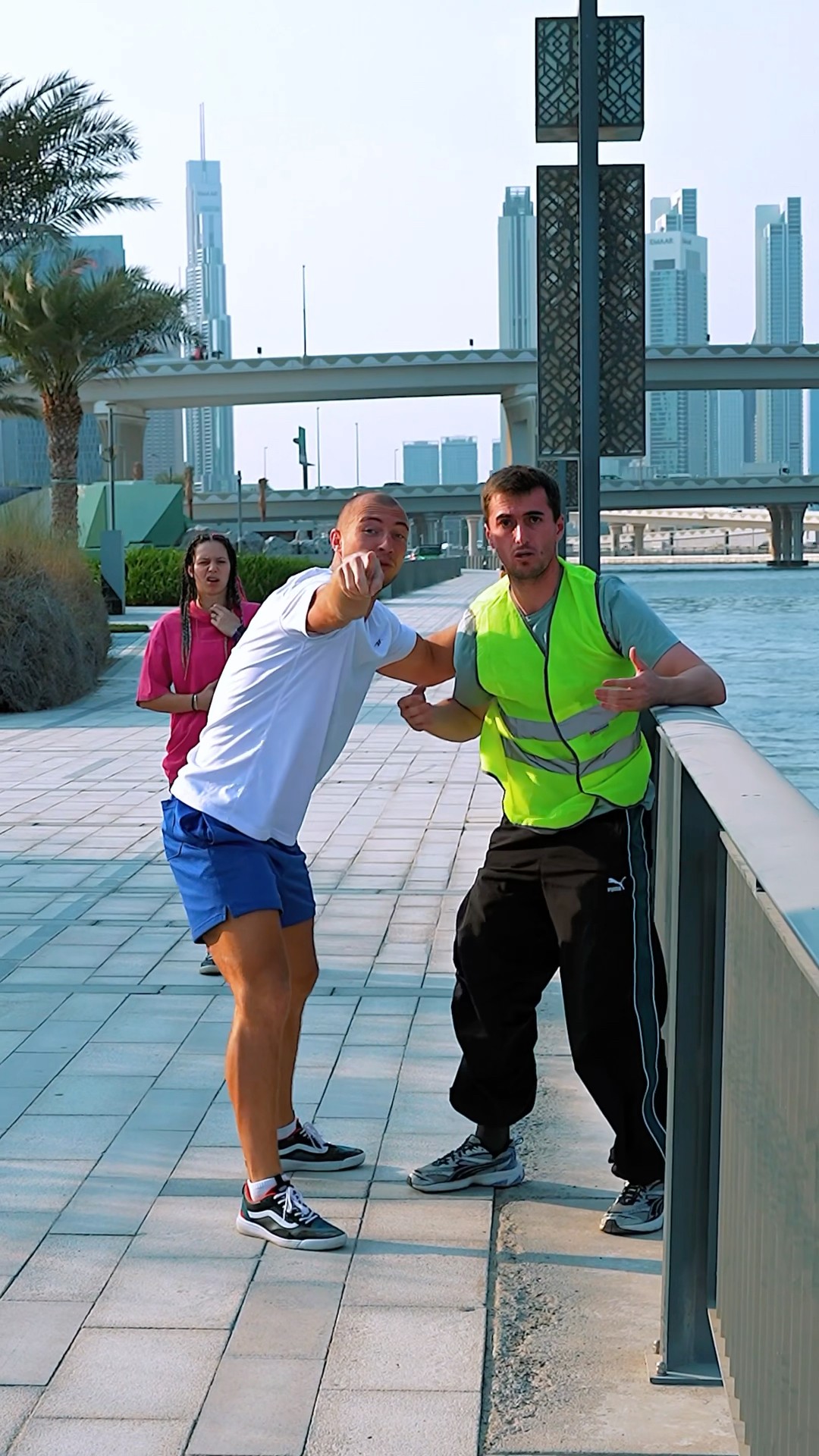 Pretending to Jump Prank: Unexpected Reactions?? #kiryakolesnikov #prank #funny #comedy #stunt