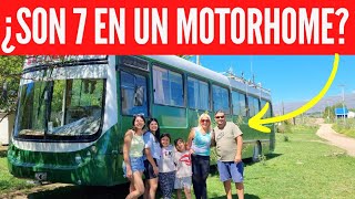 Super familia VIAJERA en un colectivomotorhome con todo