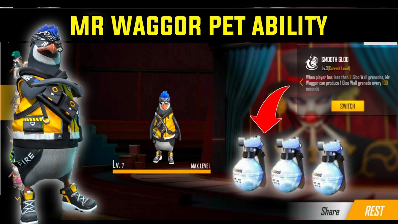free fire mr waggor ability | mr waggor pet in free fire | mr waggor pet skill