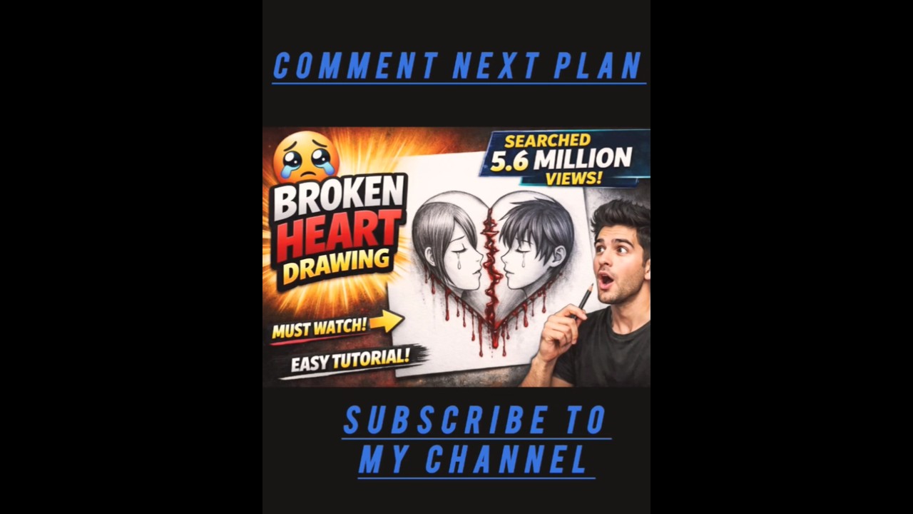 How to Draw a Broken Heart with Anime Boy and Girl 💔 | Easy Sketch 