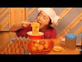 [Mukbang ASMR] 찜질방 먹방! Korea SAUNA Jjimjilbang Ramen+ Stone-plate Cooked Egg  Eatingshow Ssoyoung