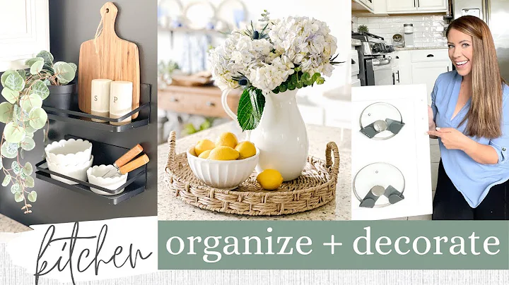ORGANIZE + DECORATE MY KITCHEN | KITCHEN ORGANIZE ...