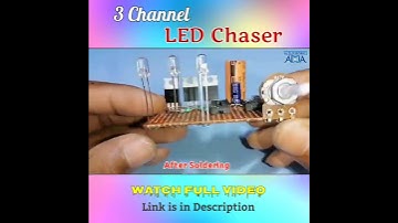How to Make 3 Channel LED Chaser at Home | Shorts Video #shorts