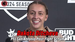 'She got beat by Erin Blanchfield': Dakota Ditcheva responds to Taila Santos | PFL San Antonio