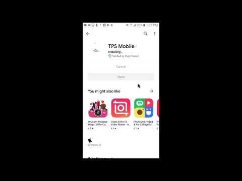 Installing the TPS Mobile app on a Samsung J7 running Android OS 6 0 1