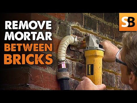 Removing Mortar Between Bricks with Morta Sortas