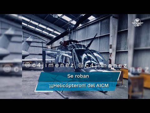 Reportan robo de un helicóptero en el AICM; corresponde a FGR investigar caso: Sheinbaum