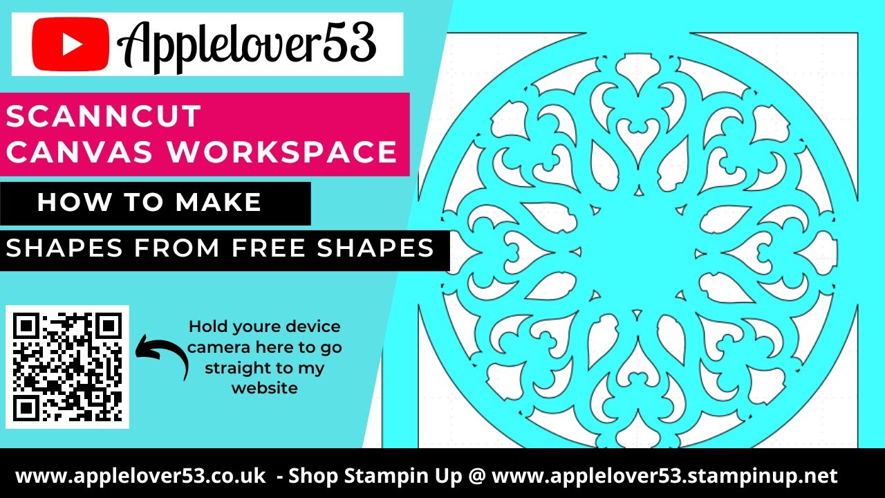 How to make shapes from shapes 2023 In ScanNCut Canvas Workspace YouTube