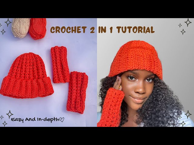 Handmade Pastel Crochet Beanie Wrist Warmers Set Pink Yellow Blue Hand Knit IMG_4038-540x720.jpg main image 2
