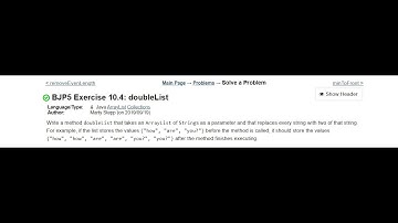 Exercise 10.4 (doubleList) Java Tutorial || Practice-It