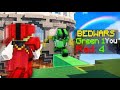INSANE Bedwars 1v4 Clutch #minecraft #bedwars