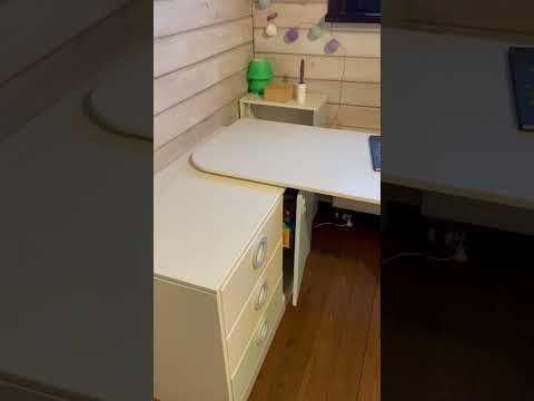 Решение детских столов для маленьких комнат #дизайн #детская #мебель #design