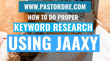 How to do keyword reserach with Jaaxy