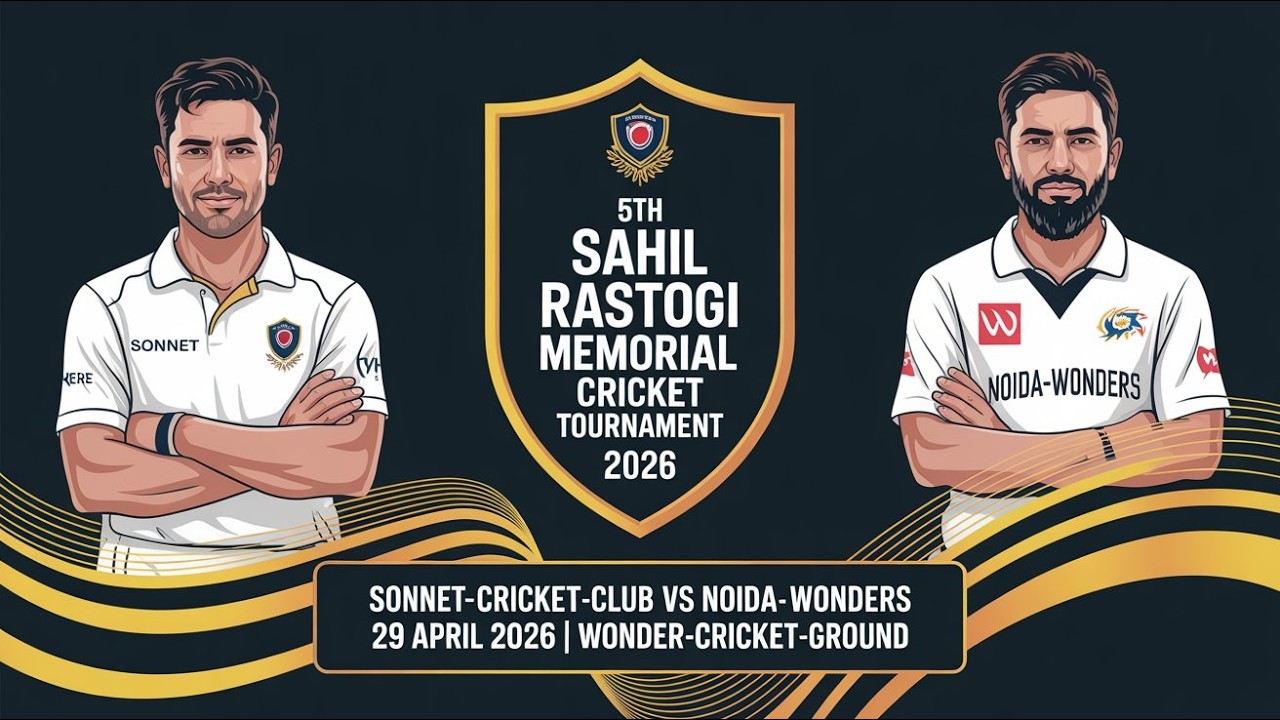 Sonnet-Cricket-Club VS Noida-Wonders || 5th sahil Rastogi memorial ...
