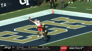 Bowling Green WR Finn Hogan UNREAL TD Catch vs Georgia Tech | 2023 College Football screenshot 1