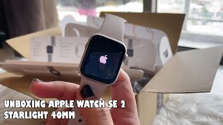 [UNBOXING] Apple Watch SE 2nd Generation | Starlight, 40mm