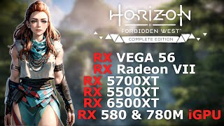 Horizon Forbidden West vs RX 5700XT , RX 5500XT , RX 580 & more ! [GAMEPLAY]