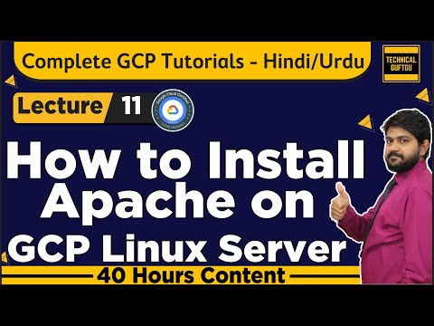 How to install apache on GCP linux server-Hindi/Urdu | Lec-11 | GCP-ACE Tutorials | GCP-PCA Tutorial